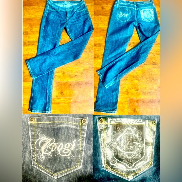 VINTAGE Y2K COOGI JEANS JUNIORS SIZE 7/8 - Picture 1 of 9